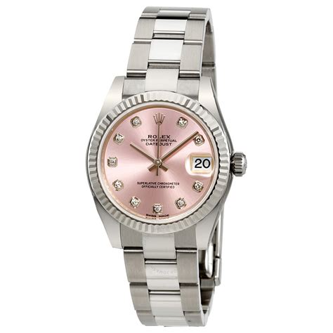 rolex ladies datejust pink dial|rolex lady datejust pink dial.